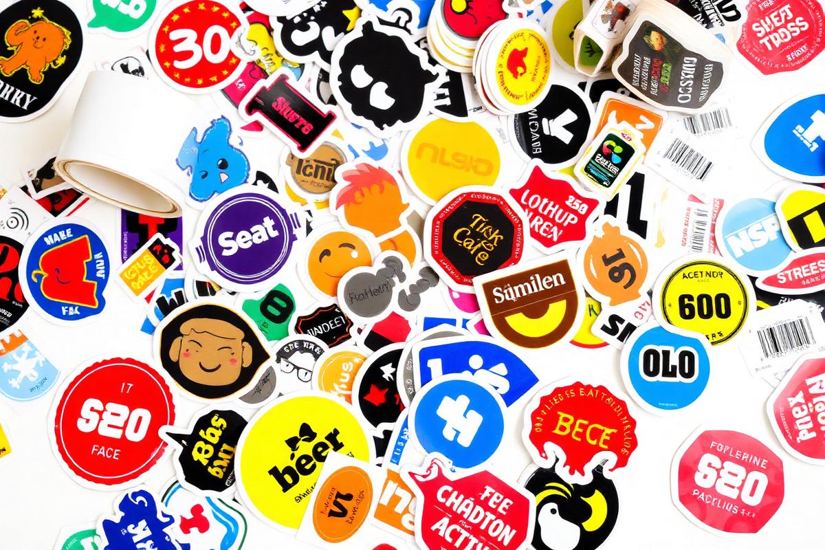 Stickers & labels printing example